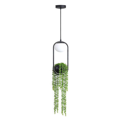 

Gobestart Nordic Plant Chandelier Flower Pot Aisle Restaurant Balcony Sky Garden LED Chand