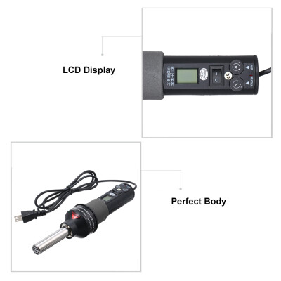 

Temperature Controlled Hot Air Machine Portable LCD Display Screen 220V 200W EU Plug