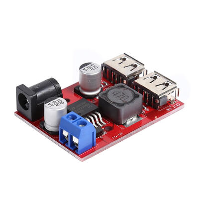 

Dual USB DC-DC 9V 12V 24V 36V to 5V 3A Step Down Solar Power Supply Module