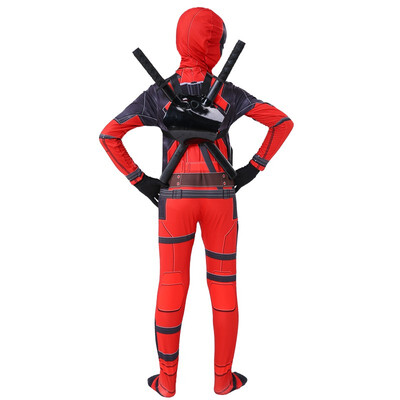 

Kids Deadpool Costume Boys cosplay Deadpool Superhero Costumes mask suit Jumpsuit Bodysuit Halloween party Costume For boy girls