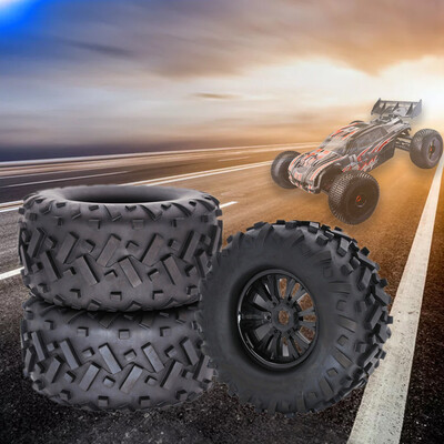 

Siaonvr 2pcs 170mm Truck Wheel Rim&Tire For 18 Traxxas HSP HPI RC Crawler Car