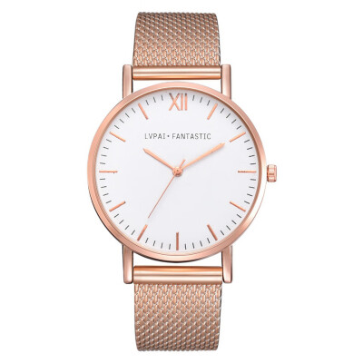 

Lvpai Dropshiping Fashion Rose Gold Mesh Band Creative Marble Wrist Watch Casual Women Watches Brand Quartz Gift Relogio 533