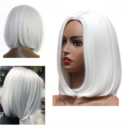 

〖Follure〗Sexy Women Short White Wig Party Synthetic Fashion Wigs Rose Net Hot