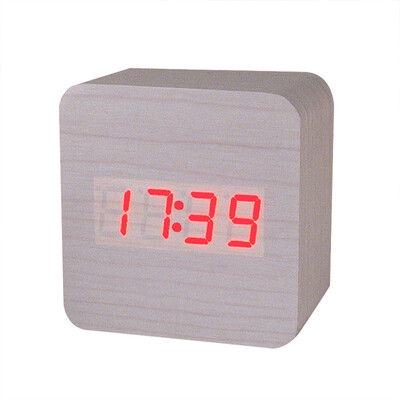 

Gobestart Creative Temperature Display Sounds Control Electronic LED Alarm Clock