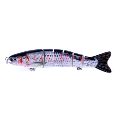 

127CM Fishing Lure Mini 3D Artificial Bait False Multi Joint Printed Fish Shape ABS Plastic Lure Fishing Accessories