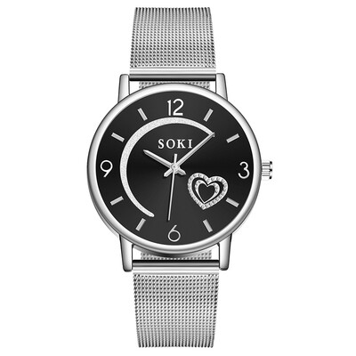 

RM SOKI New 2019 Fashion Love Diamond Dial Womens Watch