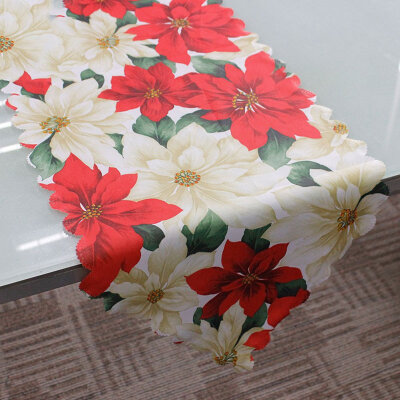 

Christmas Table Decoration Santa Claus Tablecloth Table Flag Simple Modern