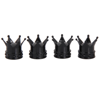 

4PCS Gold Crown Tyre Wheel Stem Air Valve Caps Tire Valve Auto Truck Bike