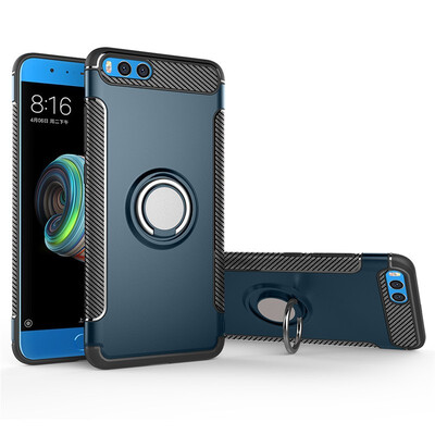 

Back Cover For Xiaomi Mi Note 3 Note3 Case Car Holder Stand Hard PC Silicon Ring Suction Bracket Celulars