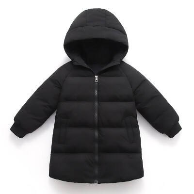 

Children winter jacket for kids girl Solid Boys Casual Hooded Coat Baby Clothing Outwear kids Parka Jacket snowsuit