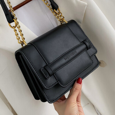 

Hong Kong style messenger bag women 2019 spring fashion foreign style shoulder bag Korean version of slung small square bag ins