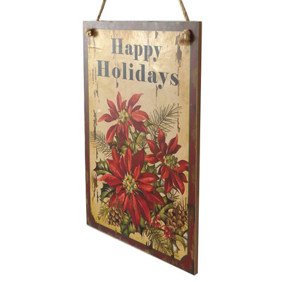 

Tailored Happy Christmas Wooden Pendant Door Decorations Hanging Party Decoration