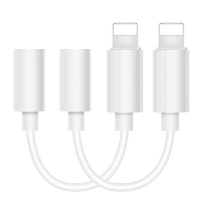 

35mm Jack Aux Earphone Audio Adapter Cable for iPhone 7 Plus 7 6 Plus 2pcs