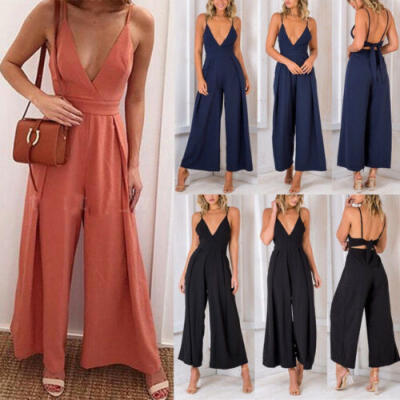 

Women Ladies Clubwear Summer Playsuit Bodycon Party Jumpsuit Romper Trousers ZH