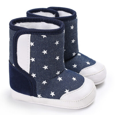 

WEIXINBUY Fashion Baby Boots Girls Boys Shoes Autumn Winter First Walkers Kids Patchwork Print Children Boots 9 Styles