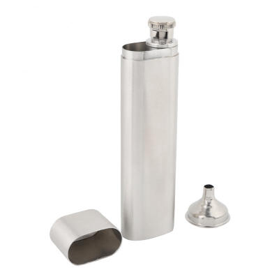 

Greensen Two Tubes Stainless Steel Hip Flask&Cigar Holder Humidor Tube Travel Carry Case