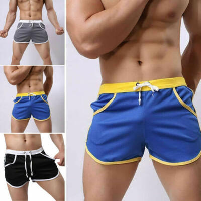 

US Mens Gym Shorts Training Running Sport Workout Casual Jogging Pants Trousers