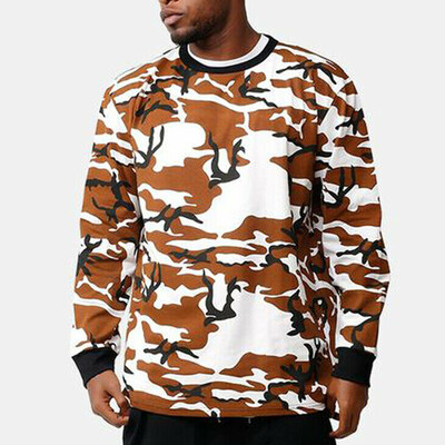 

Stylish Men Camouflage Crewneck Casual Tops Hoodie Pullover Jumper Sweatshirt
