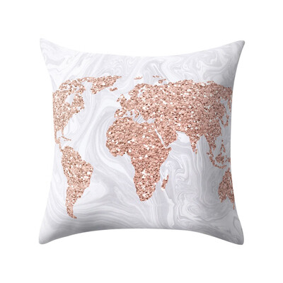 

〖Follure〗Rose Gold Pink Cushion Cover Square Pillowcase Home Decoratio