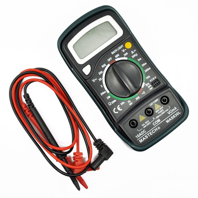 

Mastech MAS830L Mini Handheld LCD Display Digital Multimeter DC Current Tester Backlight Data Hold Continuity Diode hFE Test