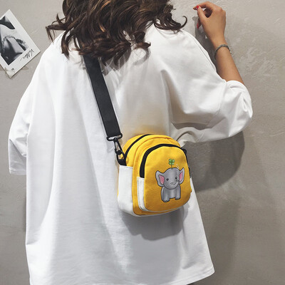 

Small fresh Sen bag female 2019 new Korean version ins canvas shoulder Messenger bag wild Harajuku student bag