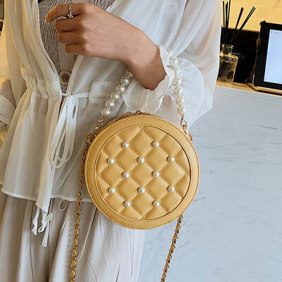 

Senior sense French niche handbags 2019 new fashion small round bag summer small fresh chain Messenger bag