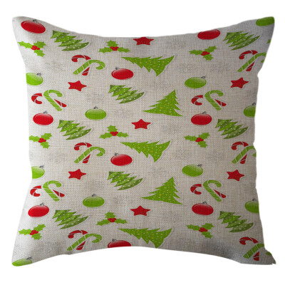 

Tailored Christmas Home Decor Office Sofa Cushion Square Throw Pillow Festive Pillowcase