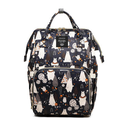 

Waterproof Mummy Maternity Diaper Bag Cartoon Print Nursing Travel Backpack