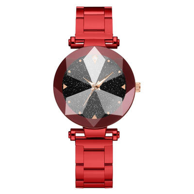 

New Womens Watches Multi-Angled Raised Dial Ladies Fashion Starry Sky Quartz Wristwatch Alloy Strap Clock Reloj Mujer 50