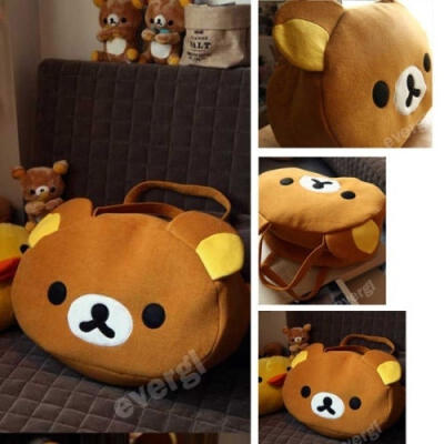 

Women Girl San-X Rilakkuma Cute Big Bag Handbag Shoulder Bag Relax Brown Bear