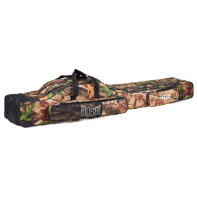

Blusea 120cm150cm 3 Layers Fishing Bag Portable Folding Fishing Rod Reel Bag Fishing Tackle Carry Bag Case Travel Storage Bag