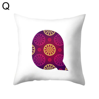 

Simple English Letter Square Pillow Case Cushion Cover Sofa Bed Car Office Decor