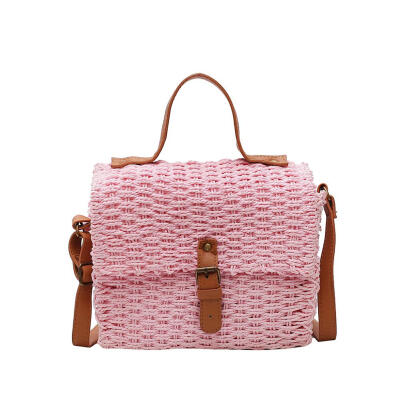 

Shoulder Messenger Handbags Women Straw Small Crossbody Top-handle Bags