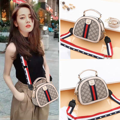 

Double shoulder strap small bag female new wave summer casual wild wide shoulder strap shoulder Messenger bag handbag