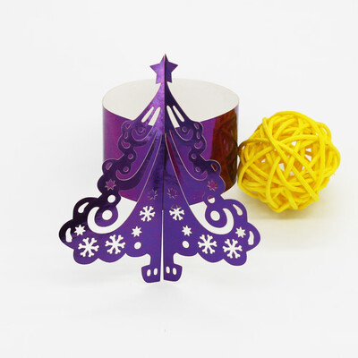 

Tailored 50PC Christmas Napkin Rings Serviette Holder Wedding Banquet Dinner Decorate