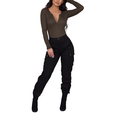 

Women Cargo Trousers Casual Harem Pants Military Army Combat Camo Hiking Pants