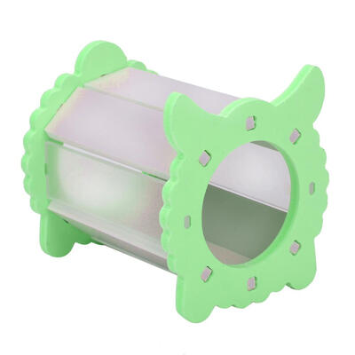 

Cute Wooden Hamster Nest House Small Pet Playing Cage Sleeping Bed Castle