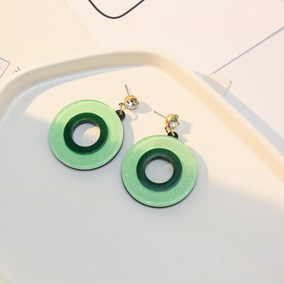 

Aretes de mujer modernos 2018 new design candy color fruit earrings generous minimalist Korean earrings for women