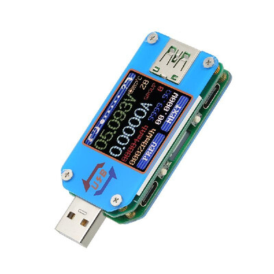 

USB20 Tester Voltage Current BT Battery Power Charger Voltmeter Ammeter Multimeter Tester 144Inch Color LCD Display Screen Resis