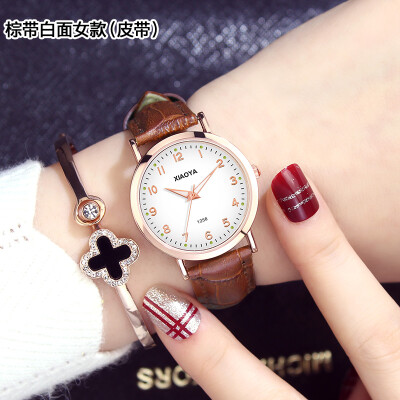 

Ladies watches women ins academic students Korean version of simple atmospheric trend waterproof students Mori couples mens watch