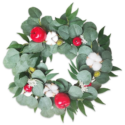 

Artificial Wreath Garland Natural Artificial Plants Flower Wall Fence Realistic Fake Hanging Wreath Autumn Fall Wreath for Christm