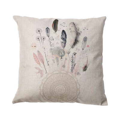 

4343cm Floral Linen Pillow Cases Cushion Cover Sofa Decoration Pillowcases