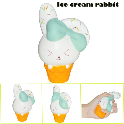 

Siaonvr Ice Cream Rabbit Scented Slow Rising Collection Squeeze Stress Reliever Toy