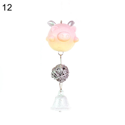 

Lovely Spring Flying Pig Wind Chimes Hanging Ornament Home Car Desktop Decor
