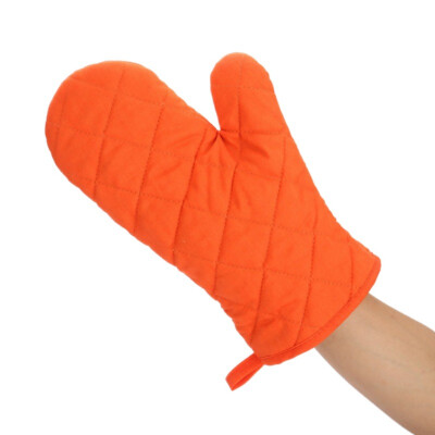 

11-Inch Cross Woven Polyester Cotton Lining Oven Mitts Kitchen Cooking Baking Gloves Heat Resistant Non-Slip Grip Pot Holders