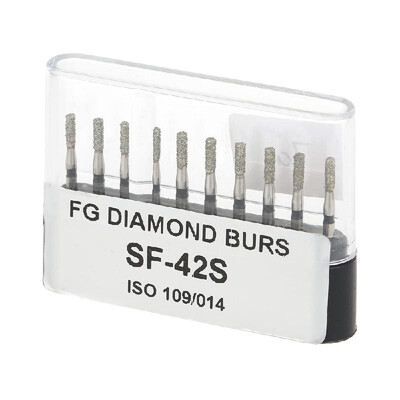

10pcs Dental Diamond Burs Drill Dental Burs for High Speed Handpiece Tooth Whitening Polishing Drill Bits Dentist Tools