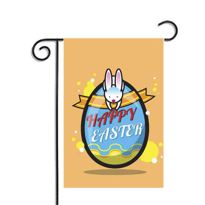 

Easter Flag Decoration Outdoor Holiday Garden Flags Double-sided Printing Waterproof Sunscreen Garden Flag for Easter