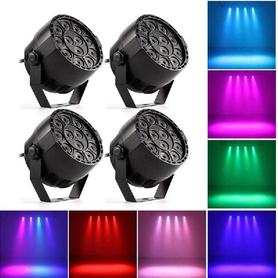 

LED Stage Light Lamp RGBW PAR Lights 12pcs LEDs 12W Sound-activated Auto DMX512 Disco Light for DJ Party Wedding Club Pub KTV Pac