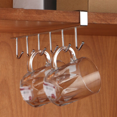

Iron Hooks Kitchen Cup Coat Clothes Door Holder Rack Hook Wall Hanger