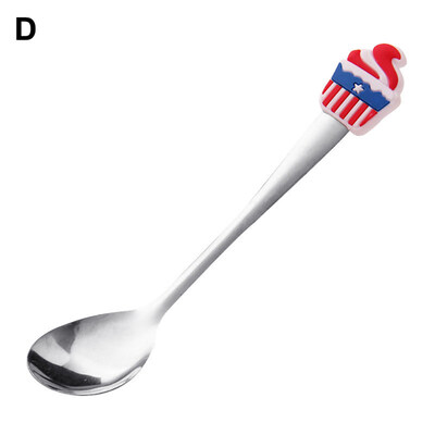

Cute Cartoon Head Stainless Steel Dessert Cake Ice Cream Spoon Cultery for Kids